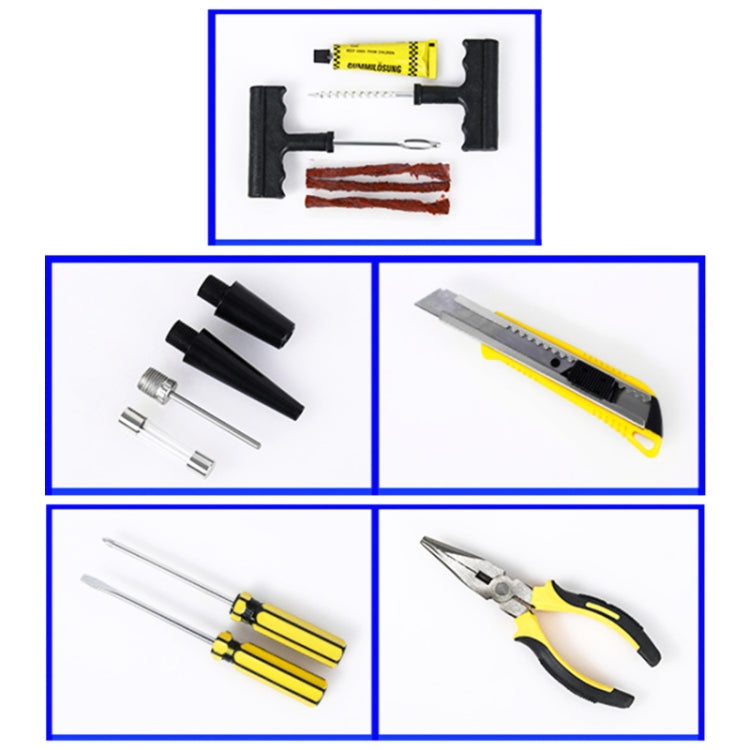 Car 12V Portable Inflatable Cylinder Pedal Digital Display Air Pump with Light & Tool Box - Inflatable Pump by PMC TechLife | Online Shopping South Africa | PMC TechLife