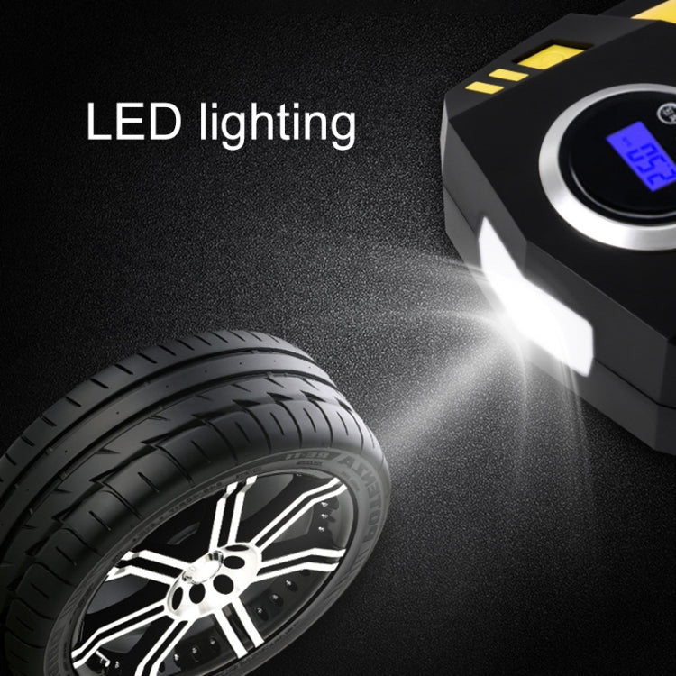 Car 12V Portable Inflatable Cylinder Pedal Digital Display Air Pump with Light & Tool Box - Inflatable Pump by PMC TechLife | Online Shopping South Africa | PMC TechLife