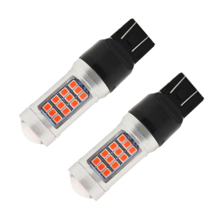 2 PCS 7443 DC12V / 2.2W Car Strobe Brake Lights with 42LEDs SMD-2835 Lamps(Red Light) - free shipping - PMC TechLife - Order now!