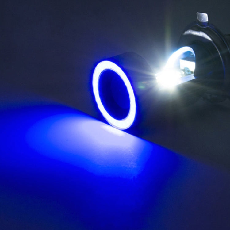 BA20D DC12-80V / 20W / 6000K / 2000LM Motorcycle Headlight with Angel Eyes (Blue) - Headlights by PMC Jewellery | Online Shopping South Africa | PMC Jewellery | Buy Now Pay Later Mobicred