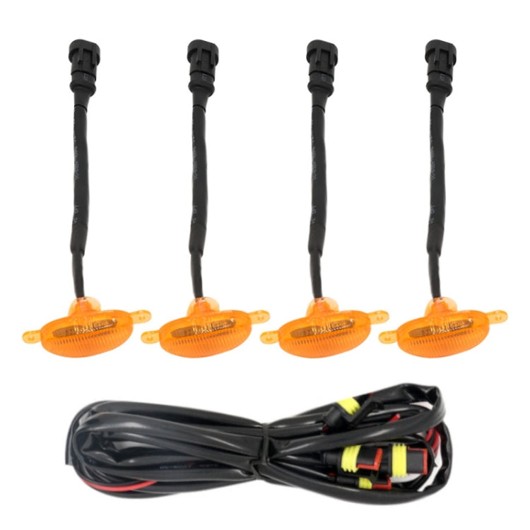 DC12V / 6W 4 in 1 Front Grille Warning Light for Ford Raptor F150 2017-2019 (Yellow) - Warning Lights by PMC TechLife | Online Shopping South Africa | PMC TechLife | Buy Now Pay Later Mobicred