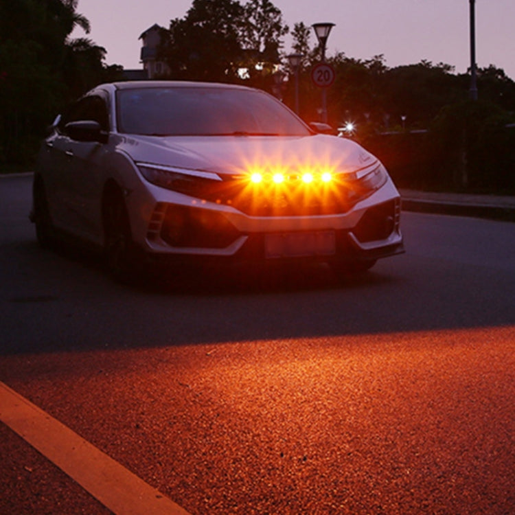 DC12V / 6W 4 in 1 Front Grille Warning Light for Ford Raptor F150 2017-2019 (Yellow) - Warning Lights by PMC TechLife | Online Shopping South Africa | PMC TechLife | Buy Now Pay Later Mobicred