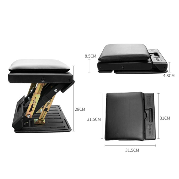 R-3600 Car Adjustable Footrest Ottomans Ergonomic Footstool (Brown) - free shipping - PMC TechLife - Order now!