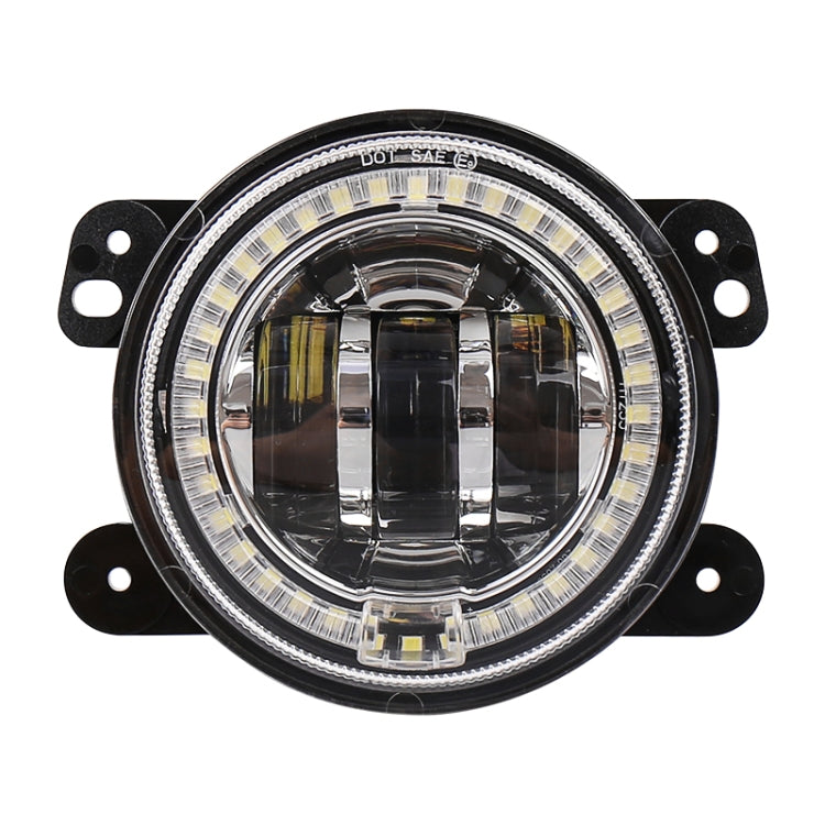 2 PCS DC12V-30V / 30W / 3A / 1440LM 12LEDs  4 inch Car LED Colorful Fog Light, Style: White Background (White Light) - Fog / Driving Lights by PMC TechLife | Online Shopping South Africa | PMC TechLife | Buy Now Pay Later Mobicred