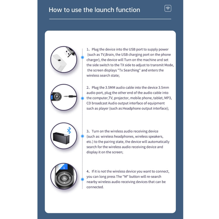 T-13 Bluetooth 5.0 LCD Digital Display Bluetooth Adapter Receiver Transmitter(Black) - free shipping - PMC Jewellery - Order now!