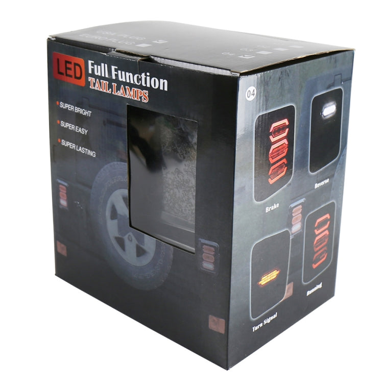 1 Pair 15W DC 12V IP67 4 in 1 Car LED Tail Lights / Driving Lights / Brake Lights/Turn Reverse, US Version - Brake Lights by PMC TechLife | Online Shopping South Africa | PMC TechLife | Buy Now Pay Later Mobicred