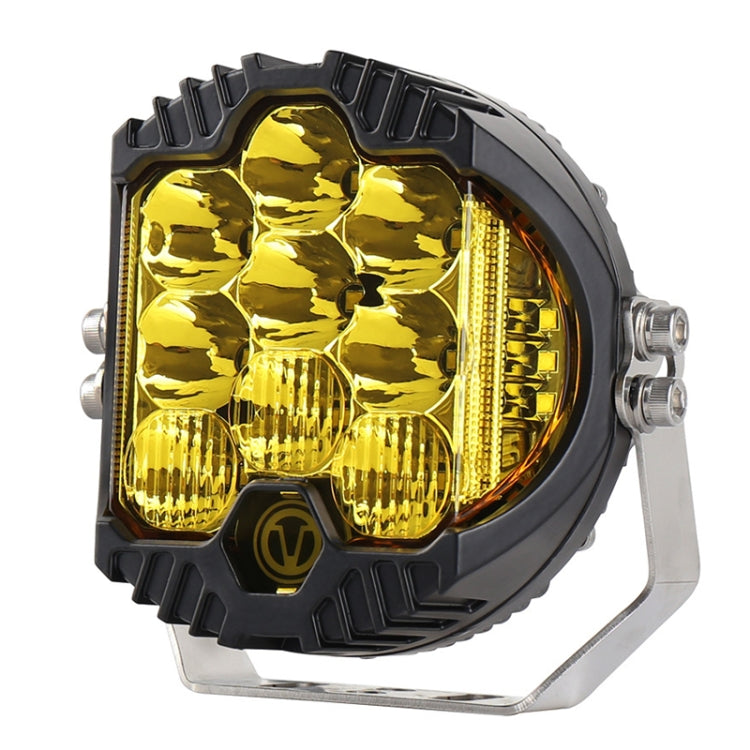 OL-1950Y 5 inch DC12V-30V 5000LM 6500K 50W Car LED Light on Three Sides Headlight for Jeep Wrangler (Gold Light) - Work Lights by PMC TechLife | Online Shopping South Africa | PMC TechLife | Buy Now Pay Later Mobicred