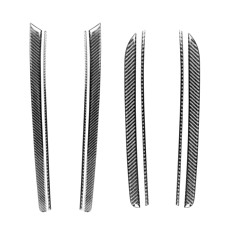 8 in 1 Car Carbon Fiber Door Panel Decorative Sticker for Audi A5 Hard Top 2008-, Left and Right Drive Universal - Car Interior Mouldings by PMC TechLife | Online Shopping South Africa | PMC TechLife | Buy Now Pay Later Mobicred