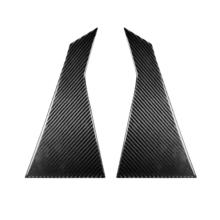 2 PCS Car Carbon Fiber Rear A Pillar Decorative Sticker for Infiniti FX 2009-2013/QX70 2014-, Left and Right Drive Universal - Decorative Strip by PMC TechLife | Online Shopping South Africa | PMC TechLife | Buy Now Pay Later Mobicred