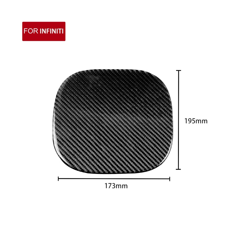 Car Carbon Fiber Fuel Tank Cover Decorative Sticker for Infiniti FX 2009-2013/QX70 2014-, Left and Right Drive Universal - Decorative Sticker by PMC TechLife | Online Shopping South Africa | PMC TechLife | Buy Now Pay Later Mobicred