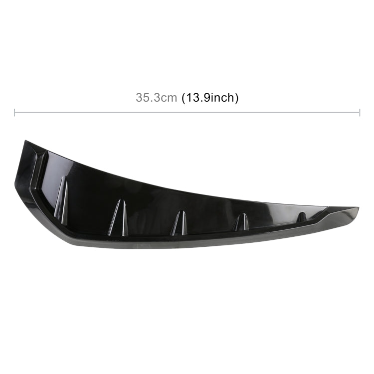 2 PCS Car Soft Silicone Decorative Sticker Outside Sticker, Bright Black - Decorative Sticker by PMC TechLife | Online Shopping South Africa | PMC TechLife | Buy Now Pay Later Mobicred