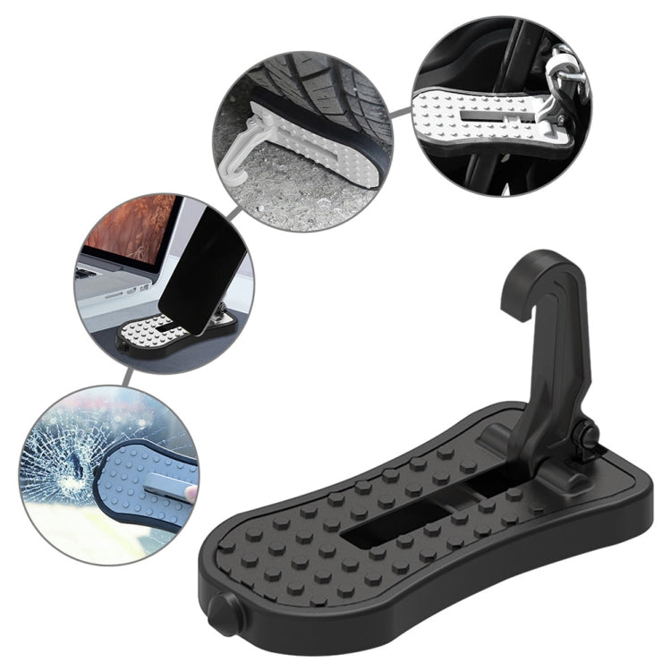 Multi-functional Car Door Sill Step Pedals Pads with Safety Hammer(Black) - Foot Pedal by PMC TechLife | Online Shopping South Africa | PMC TechLife | Buy Now Pay Later Mobicred