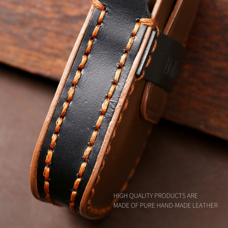 Hallmo Car Cowhide Leather Key Protective Cover Key Case for Subaru Forester(Black) - Car Key Cases by Hallmo | Online Shopping South Africa | PMC TechLife | Buy Now Pay Later Mobicred