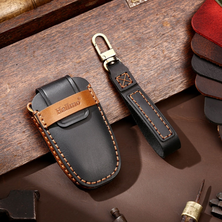 Hallmo Car Cowhide Leather Key Protective Cover Key Case for Ford Focus C Style(Black) - free shipping - PMC TechLife - Order now!