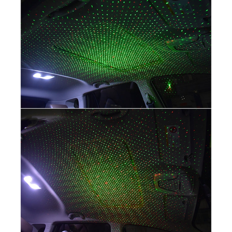 C208 5V 0.1W IPX4 USB Car Rotating Star Lights Red Green Starry Sky Atmosphere Lamp - Atmosphere lights by PMC TechLife | Online Shopping South Africa | PMC TechLife | Buy Now Pay Later Mobicred