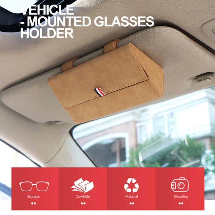 530 Car Glasses Storage Bag Glasses Box (Grey) - Sunglasses & Glasses Clips by PMC TechLife | Online Shopping South Africa | PMC TechLife | Buy Now Pay Later Mobicred