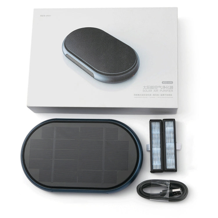Car Wireless Negative Ion Solar Air Purifier(Grey) - Air Purifier by PMC TechLife | Online Shopping South Africa | PMC TechLife | Buy Now Pay Later Mobicred