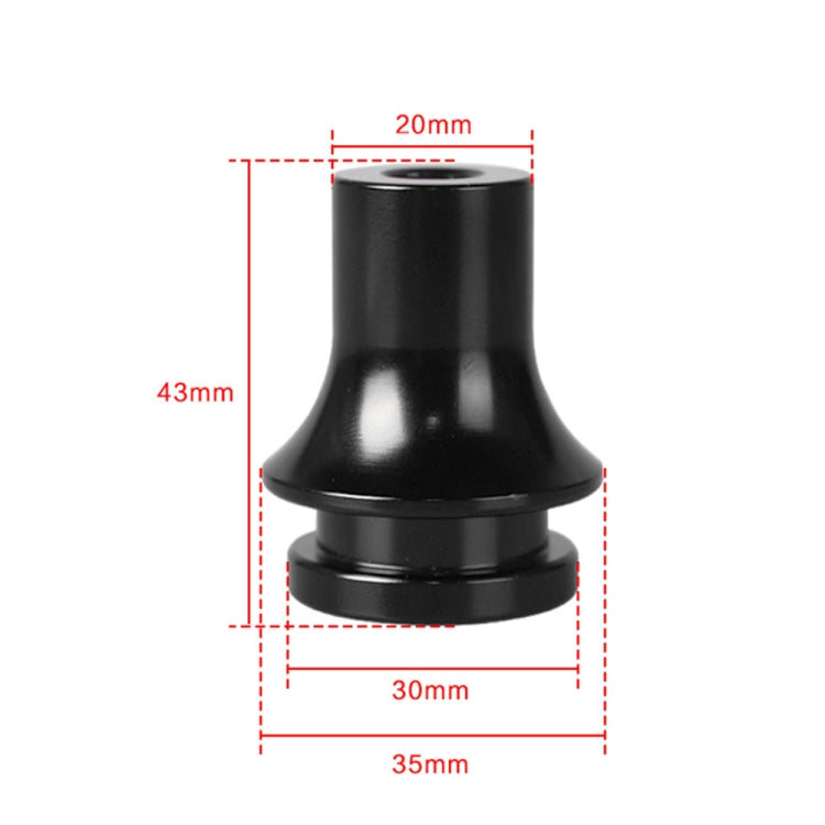 Car Gear Head Adapter Gear Lever Base Connector Stopper M12x1.25 with 3 Copper Adapter (Black) - Shift Knob by PMC TechLife | Online Shopping South Africa | PMC TechLife | Buy Now Pay Later Mobicred