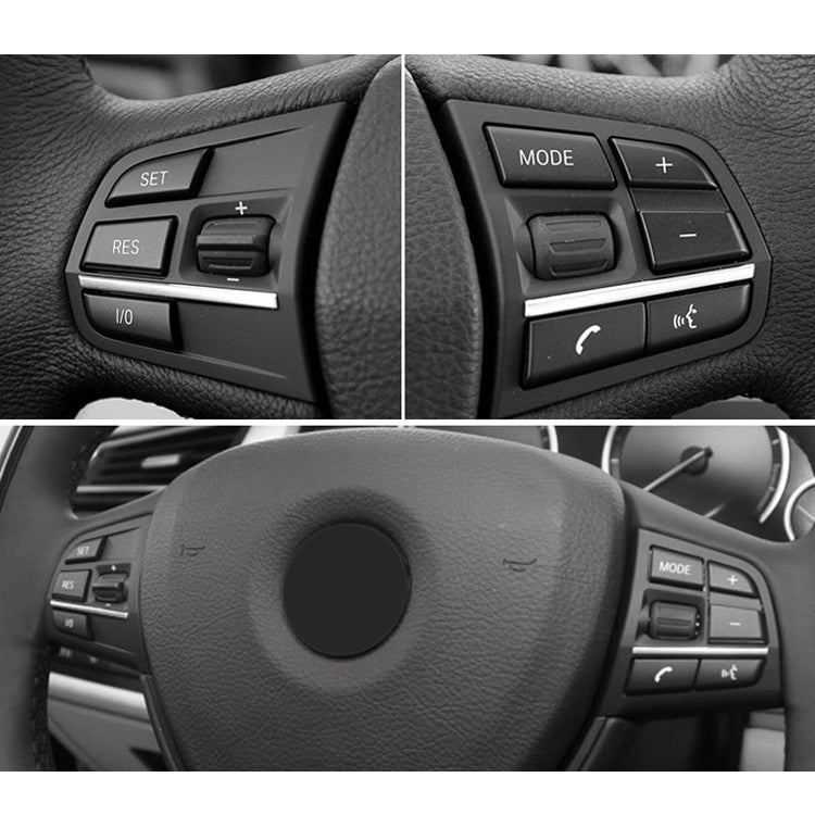 2 PCS Car Multi-functional Steering Wheel Rubber Button for BMW F10 / F07 / F02, Left and Right Drive Universal (Silver) - Steering Wheel Accessories by PMC TechLife | Online Shopping South Africa | PMC TechLife | Buy Now Pay Later Mobicred
