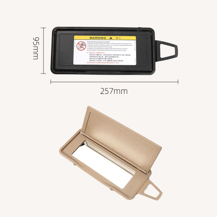 Car Front Row Left Sun Visor Makeup Mirror for Mercedes-Benz S Class W220 1998-2005, Left and Right Drive Universal (Grey) - Interior Mirrors by PMC TechLife | Online Shopping South Africa | PMC TechLife | Buy Now Pay Later Mobicred