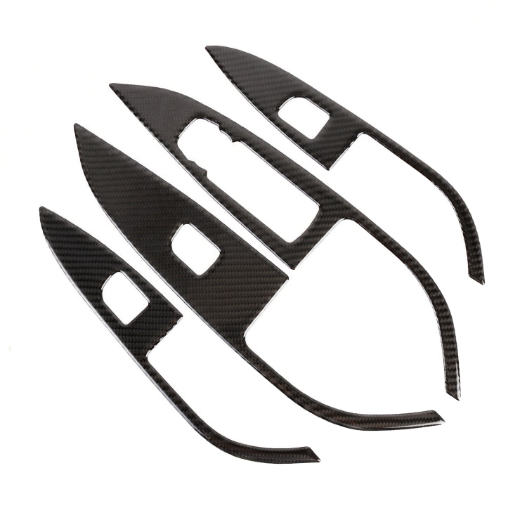 4 in 1 Car Carbon Fiber Window Lift Panel Decorative Sticker for Buick Regal 2017-2021 - Car Interior Mouldings by PMC TechLife | Online Shopping South Africa | PMC TechLife | Buy Now Pay Later Mobicred