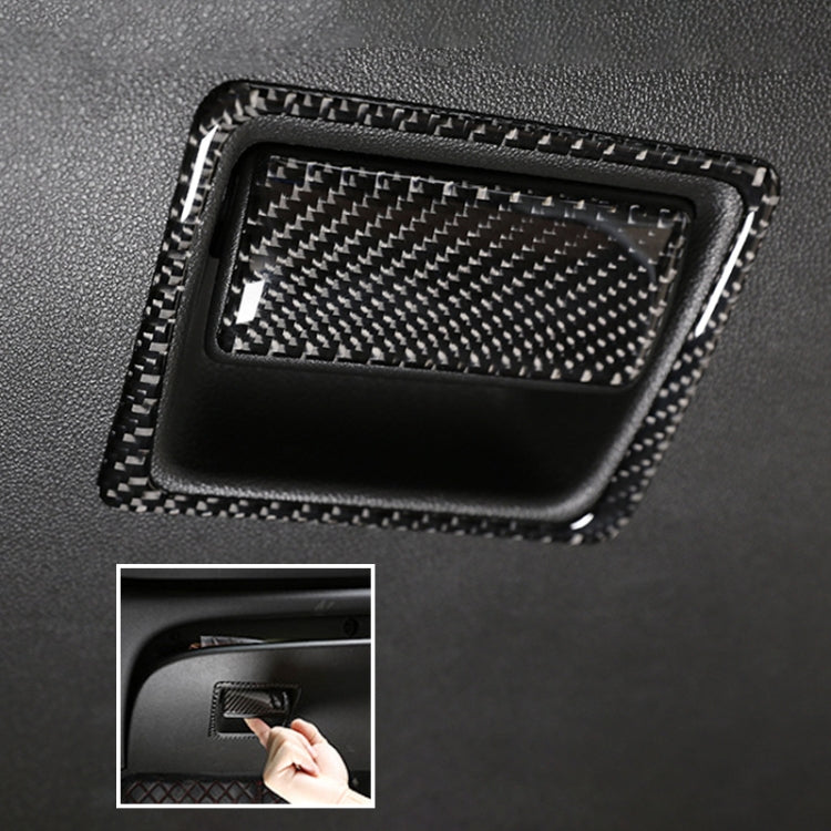 2 in 1 Car Carbon Fiber Front Passenger Seat Storage Box Switch Decorative Sticker for Buick Regal 2017-2021 - Car Interior Mouldings by PMC Jewellery | Online Shopping South Africa | PMC Jewellery | Buy Now Pay Later Mobicred