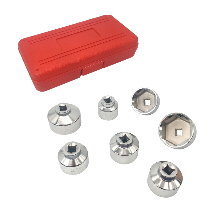ZK-077 7 in 1 Car Cartridge Housing Oil Filter Cap Wrench Socket Set Tool Kit - Engine Repair Tools by PMC TechLife | Online Shopping South Africa | PMC TechLife | Buy Now Pay Later Mobicred