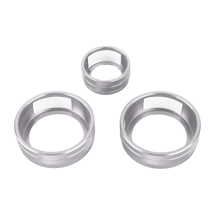 3 PCS Car Metal Air Conditioner Knob Case for Honda CR-V 2017-2021 (Silver) - Decoration Rings by PMC TechLife | Online Shopping South Africa | PMC TechLife | Buy Now Pay Later Mobicred