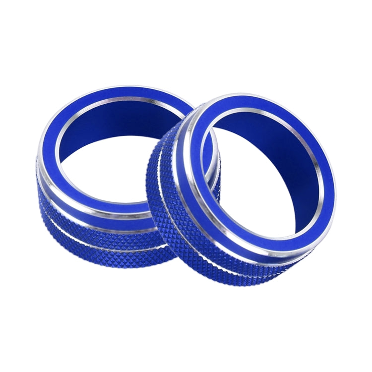 2 PCS Car Metal Air Conditioner Knob Case for Toyota Corolla / Levin / Allion / Yaris 2019-2021 (Blue) - free shipping - PMC TechLife - Order now!
