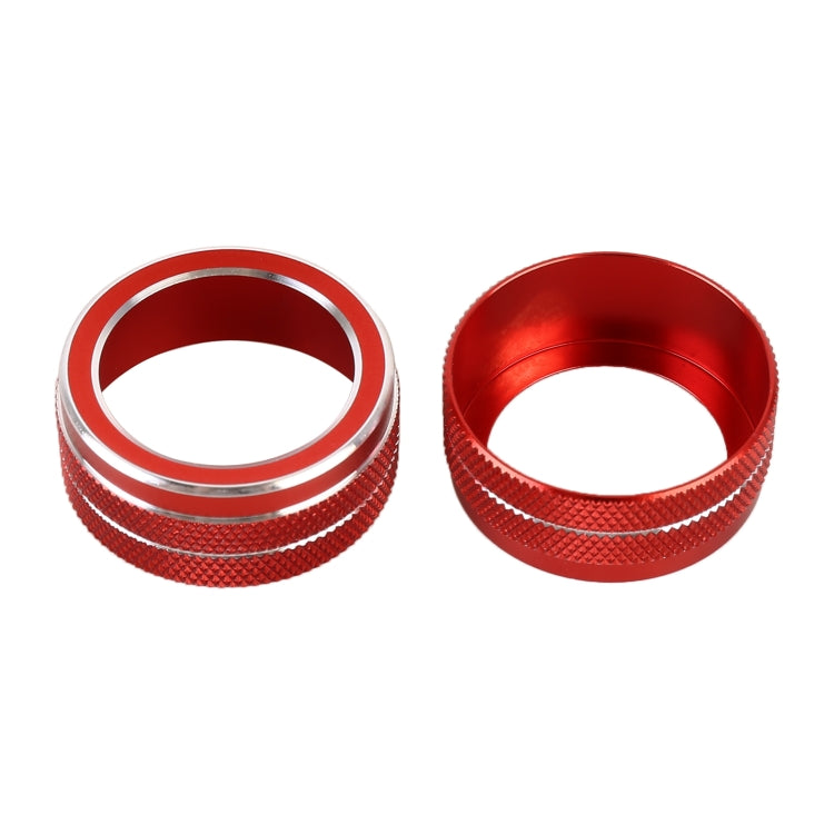 2 PCS Car Metal Air Conditioner Knob Case for Toyota Corolla / Levin / Allion / Yaris 2019-2021 (Red) - Decoration Rings by PMC TechLife | Online Shopping South Africa | PMC TechLife | Buy Now Pay Later Mobicred