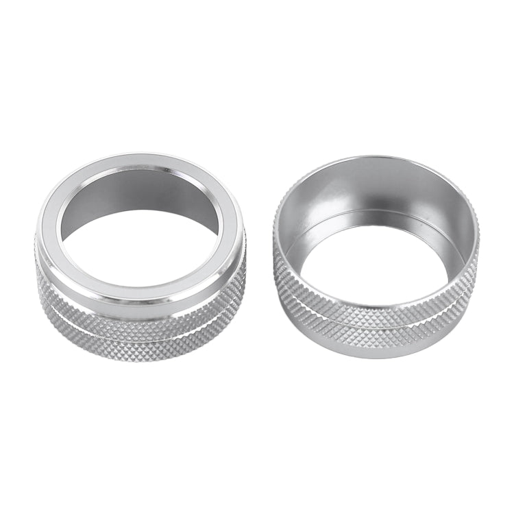 2 PCS Car Metal Air Conditioner Knob Case for Toyota Corolla / Levin / Allion / Yaris 2019-2021 (Silver) - free shipping - PMC TechLife - Order now!