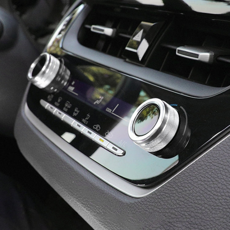 2 PCS Car Metal Air Conditioner Knob Case for Toyota Corolla / Levin / Allion / Yaris 2019-2021 (Silver) - free shipping - PMC TechLife - Order now!