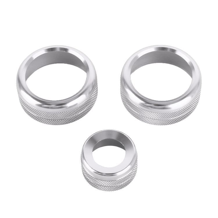 3 PCS Car Metal Air Conditioner Knob Case for BMW X1 / X2 / GT (Silver) - free shipping - PMC Jewellery - Order now!