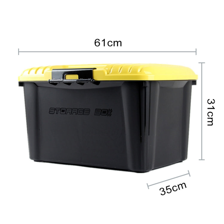 3R-2003 Car / Household Storage Box Sealed Box, Capacity: 50L(Yellow) - free shipping - PMC TechLife - Order now!