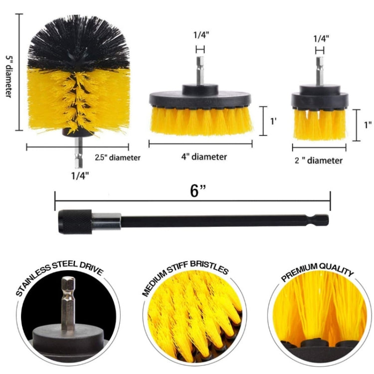 20 in 1 Floor Wall Window Glass Cleaning Descaling Electric Drill Brush Head Set - Sponges, Cloths & Brushes by PMC TechLife | Online Shopping South Africa | PMC TechLife | Buy Now Pay Later Mobicred