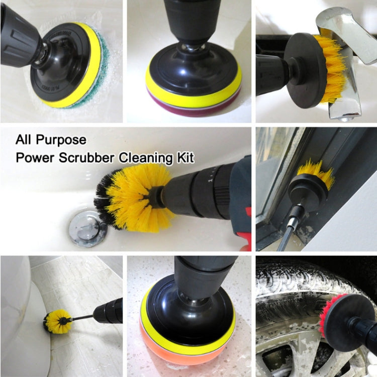 20 in 1 Floor Wall Window Glass Cleaning Descaling Electric Drill Brush Head Set - Sponges, Cloths & Brushes by PMC TechLife | Online Shopping South Africa | PMC TechLife | Buy Now Pay Later Mobicred