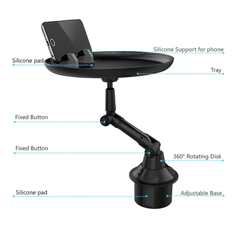 Car Water Cup Holder Multi-function Dining Table, Long Style - Car Drink Holders by PMC Jewellery | Online Shopping South Africa | PMC Jewellery | Buy Now Pay Later Mobicred