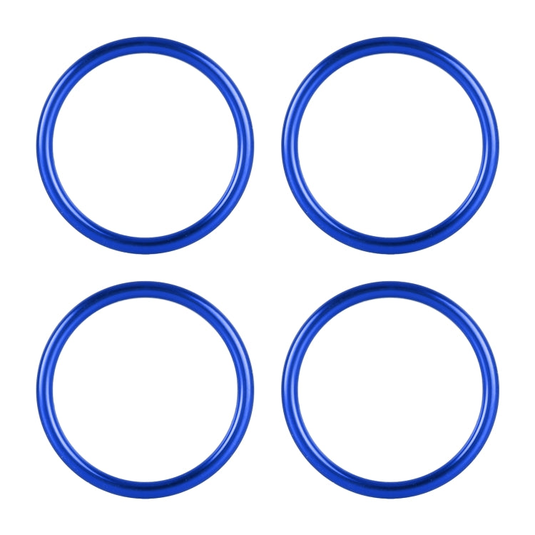 4 PCS / Set Air Conditioning Vent Metal Decorative Ring for Audi A1(Blue) - Decoration Rings by PMC Jewellery | Online Shopping South Africa | PMC Jewellery | Buy Now Pay Later Mobicred
