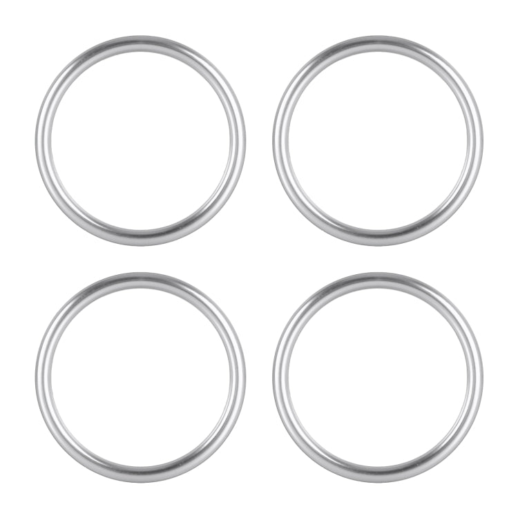 4 PCS / Set Air Conditioning Vent Metal Decorative Ring for Audi A1(Silver) - Decoration Rings by PMC Jewellery | Online Shopping South Africa | PMC Jewellery | Buy Now Pay Later Mobicred