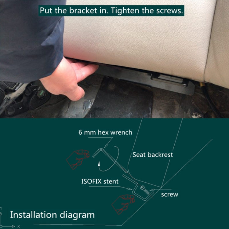 ZL-2016 Car Isofix Child Seat Interface Latch Retainer for Audi A4 / A6 - Seat Accessories by PMC TechLife | Online Shopping South Africa | PMC TechLife