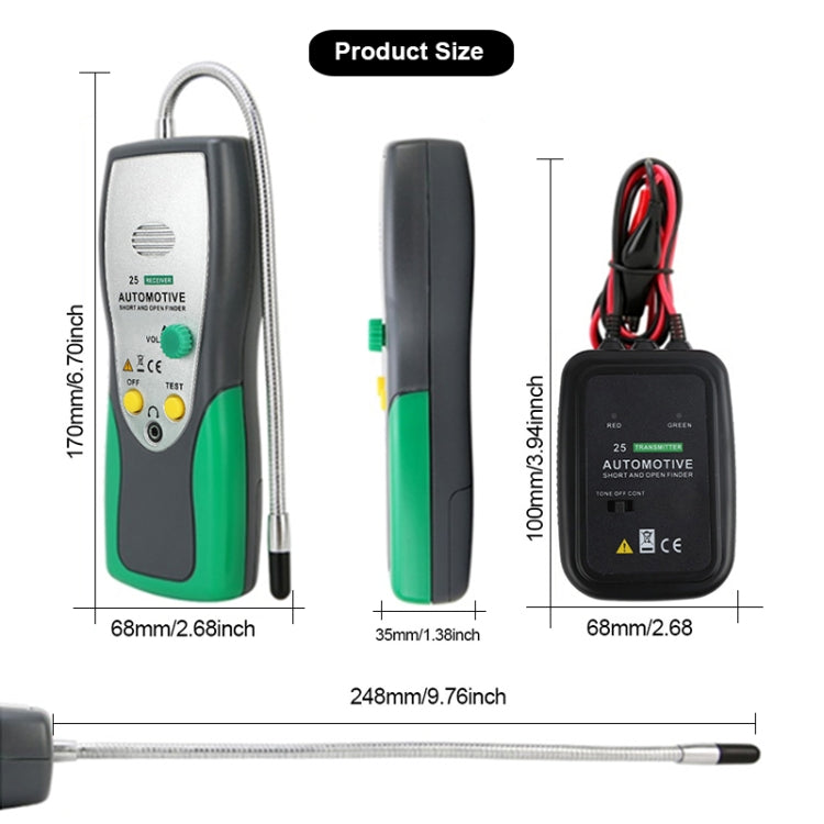 DUOYI DY25 Car Tester Cable Short & Open Circuit Finder Tester Tracer Diagnose Tone Line Finder - free shipping - PMC TechLife - Order now!