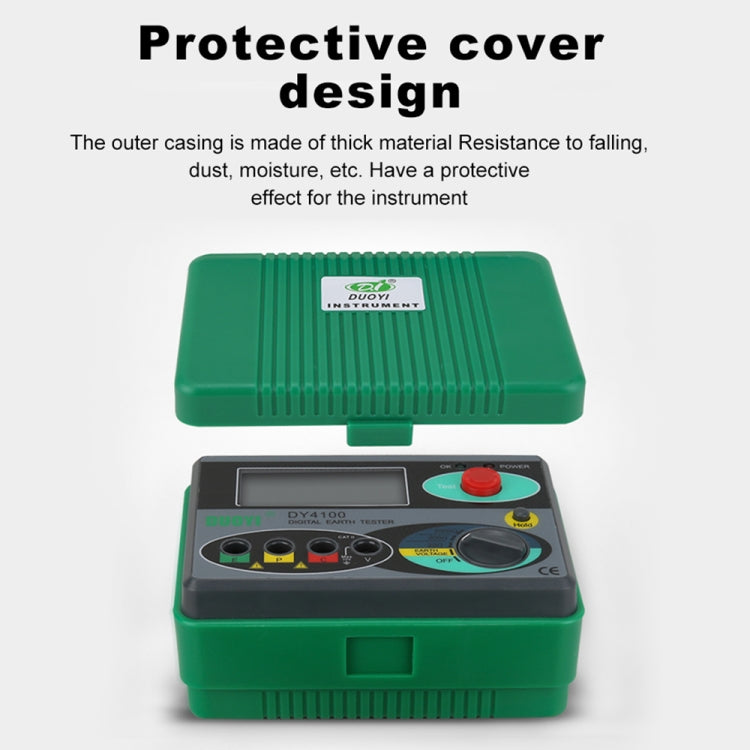 DUOYI DY4100 High-precision Digital Ground Resistance Meter Resistance Tester - free shipping - PMC TechLife - Order now!