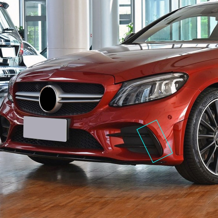 Car Front Wind Knife Decoration Sticker Strip for Mercedes-Benz C Class C180L/C260L/C300L (Carbon Fiber Black) - Decorative Strip by PMC TechLife | Online Shopping South Africa | PMC TechLife | Buy Now Pay Later Mobicred