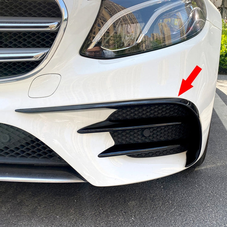 Car Front Wind Knife Decoration Sticker Strip for Mercedes-Benz E Class W213 2016-2020/E200/E260/E300 (Black) - Decorative Strip by PMC TechLife | Online Shopping South Africa | PMC TechLife | Buy Now Pay Later Mobicred