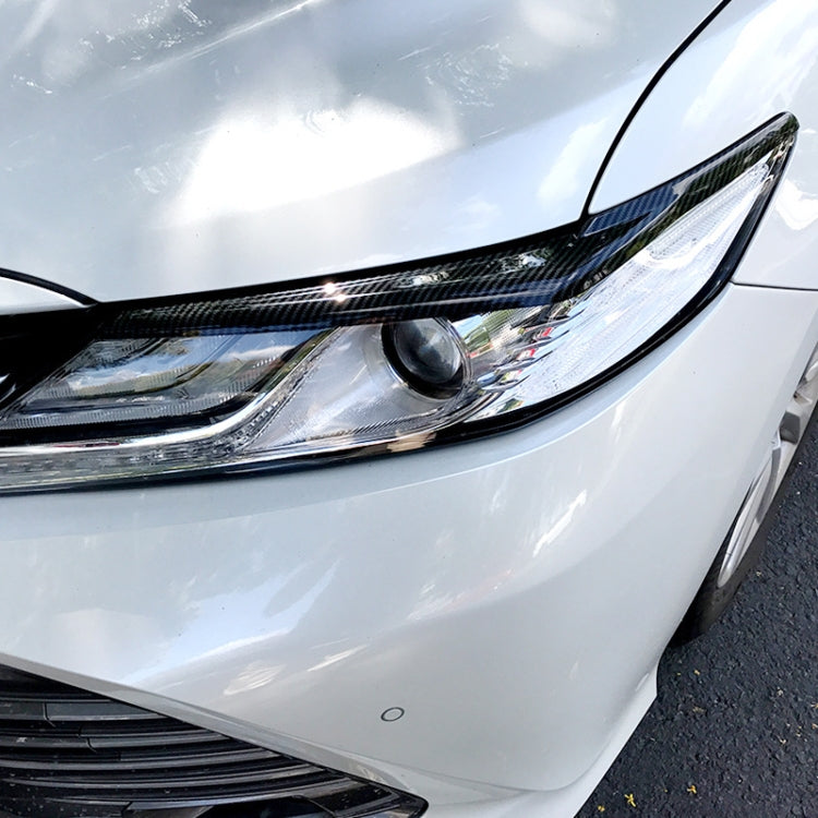 Car Headlight Eyebrow Decoration Sticker for Toyota Camry 2018+ (Carbon Fiber Black) - Lamp Decoration by PMC TechLife | Online Shopping South Africa | PMC TechLife | Buy Now Pay Later Mobicred
