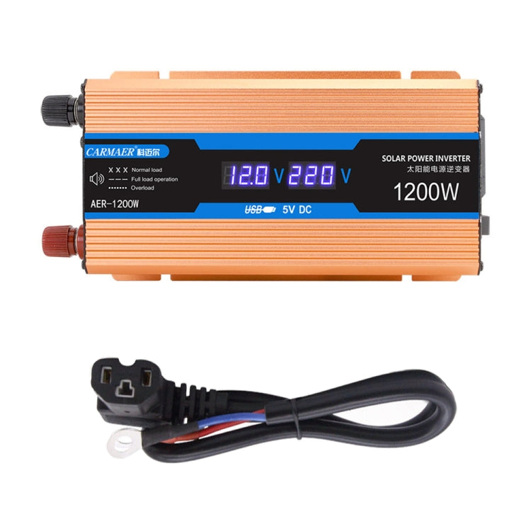 Carmaer Modified Sine Wave 48V to 220V 1200W Car Multi-function Double Digital Display Inverter Household Power Converter - Modified Square Wave by PMC TechLife | Online Shopping South Africa | PMC TechLife | Buy Now Pay Later Mobicred