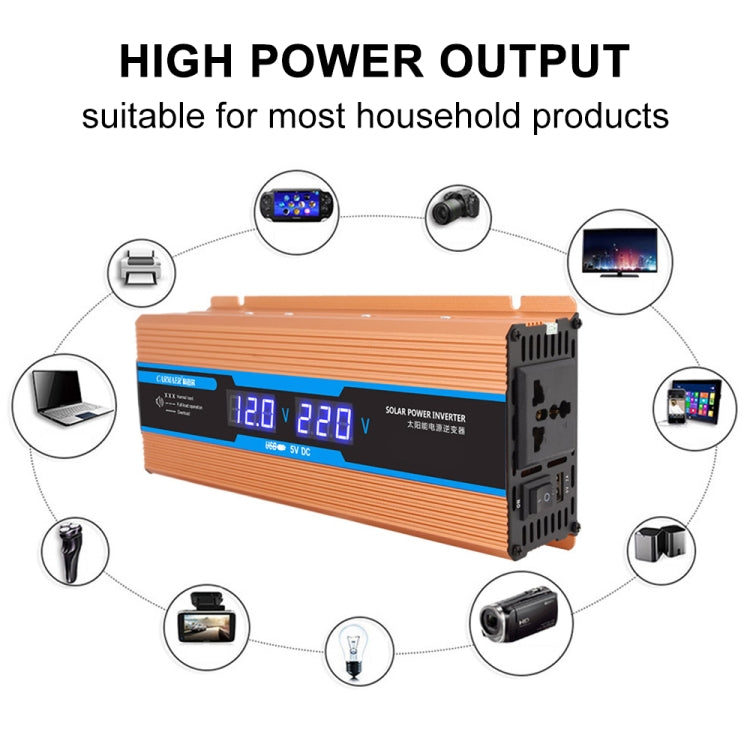 Carmaer Modified Sine Wave 48V to 220V 1200W Car Multi-function Double Digital Display Inverter Household Power Converter - Modified Square Wave by PMC TechLife | Online Shopping South Africa | PMC TechLife | Buy Now Pay Later Mobicred
