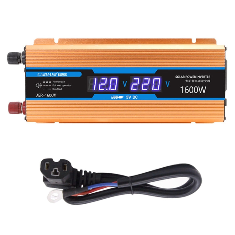 Carmaer Modified Sine Wave 48V to 220V 1600W Car Multi-function Double Digital Display Inverter Household Power Converter - Modified Square Wave by PMC TechLife | Online Shopping South Africa | PMC TechLife | Buy Now Pay Later Mobicred
