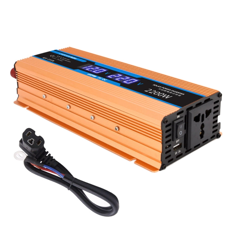 Carmaer Modified Sine Wave 48V to 220V 2200W Car Multi-function Double Digital Display Inverter Household Power Converter - Modified Square Wave by PMC TechLife | Online Shopping South Africa | PMC TechLife | Buy Now Pay Later Mobicred