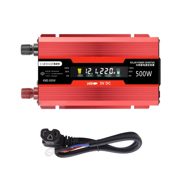 Carmaer Universal 48V to 220V 500W Car LCD Display Inverter Household Power Converter - Modified Square Wave by PMC TechLife | Online Shopping South Africa | PMC TechLife | Buy Now Pay Later Mobicred